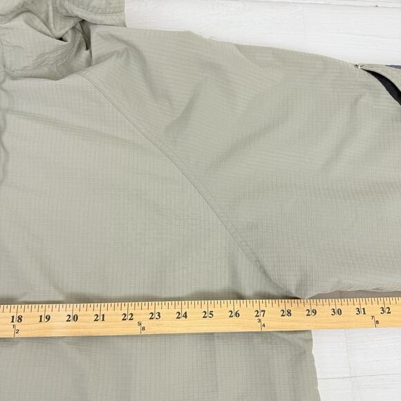 Vintage Nike Windbreaker Jacket Men XXL Gray Hooded Half Zip Pullover Ripstop - Picture 14 of 16